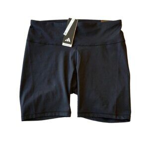 Adidas Optime Training Bike Shorts Womens Plus 1X Black HC2990 NWT